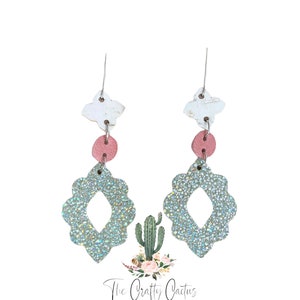 2.5” Izzy Earring Die, Die cutting, #149 Earring Cutting Die, Earring Die, Steel Rule Earring Die, scalloped die