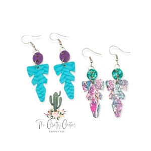 1.75” Petite Feather Earring Die, #140 Die cutting, Earring Cutting Die, Earring Die, Feather Earring Die, feather die, feather