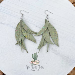 2.5” Mini Courtney Fringe Feather Earring Die, #193 Die cutting, Earring Cutting Die, Earring Die, Feather Earring Die, feather die, feather