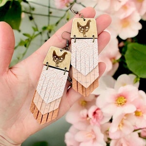 2.5” Pointed Fringe Earring Cutting Die, #146  earring die, fringe die, fringe earring die, dies, steel ruled die, fringe die