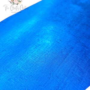 4”x6” Royal Blue Shimmer Metallic Cork on Leather Sheets, Genuine