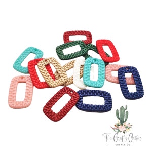 4pcs Acrylic Rattan Woven Earring Making, earring making supplies, woven earring pieces, rattan earring pieces, acrylic earring findings