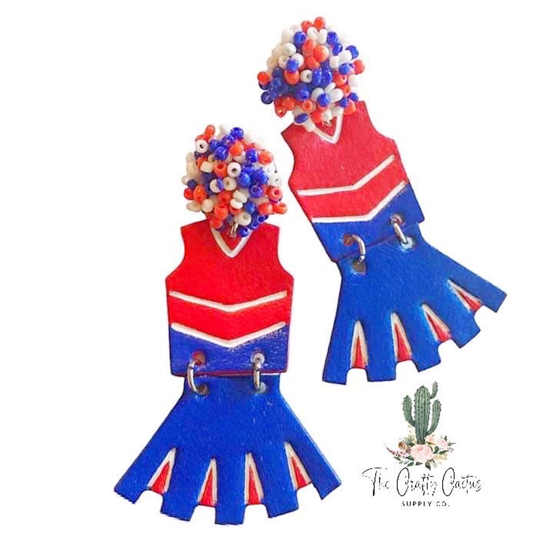 Cheerleading Embossed Earring Die 164die Cutting Earring Etsy