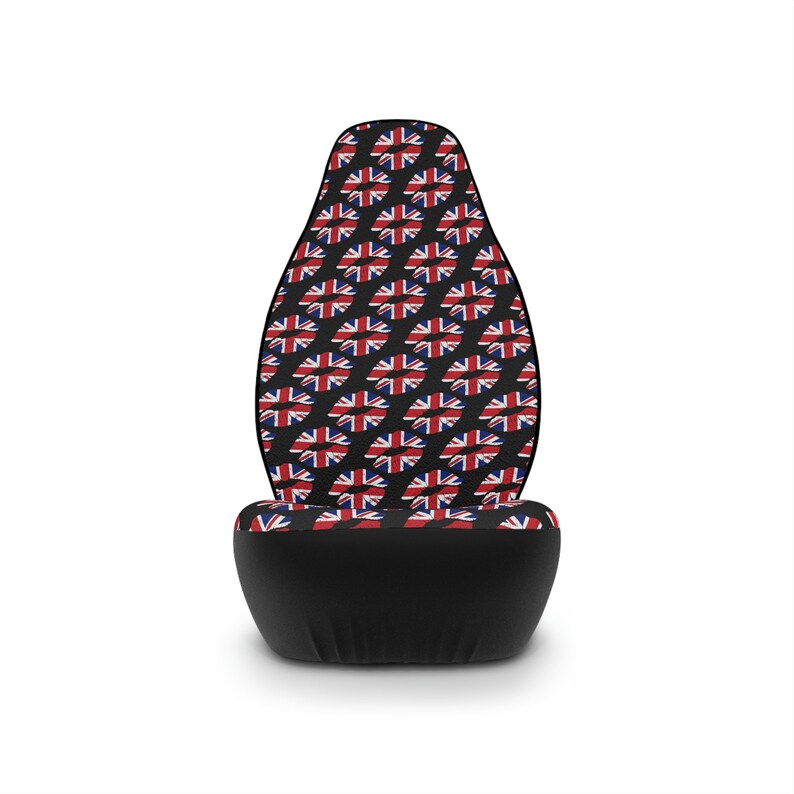 Union Jack Flag Lips Car Seat Covers UK British Flag Car Seat Covers