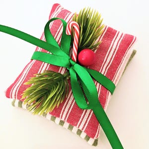 Set di 2 sacchetti profumati natalizi al balsamo personalizzabili / Natale vintage / Stile casalingo / Balsamo, cedro, vaniglia, spezie, menta piperita, wintergreen, lavanda