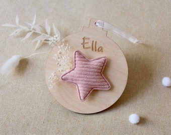 Gift tags, tree decorations, Christmas tree decorations, baby gift, star