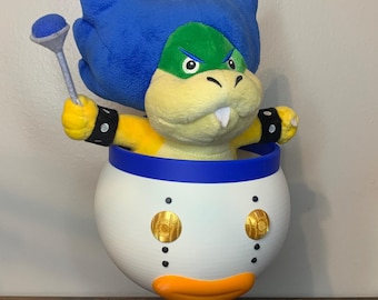 3D Printed Junior Clown Car with stand (from New Super Mario Bros Wii.)