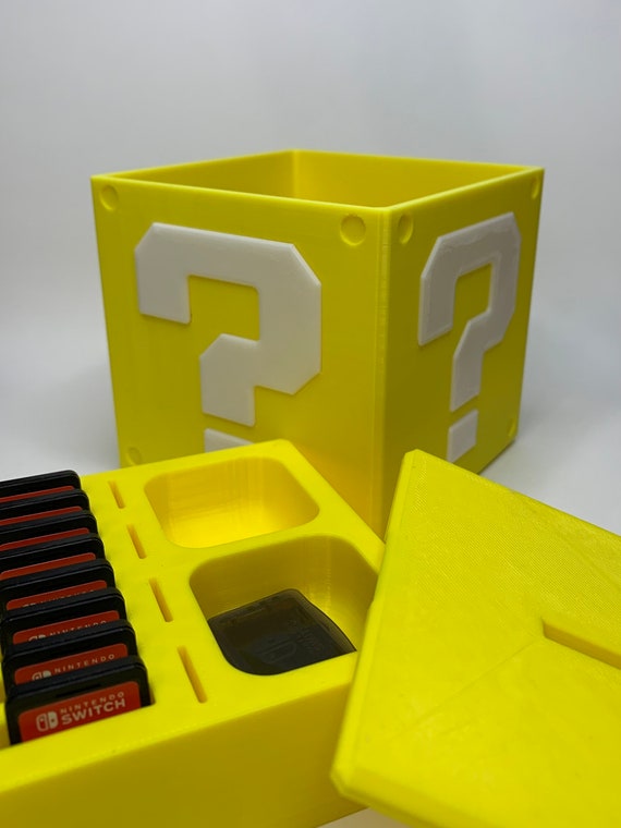 Super Mario Question Block Storage Cube