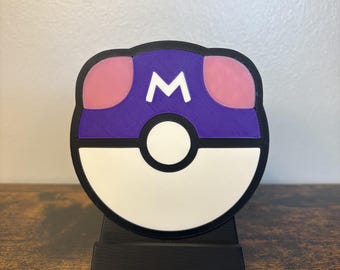 3D Printed Master Ball Display Stand for Graded PSA/CGC Cards