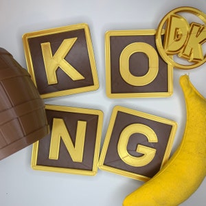 Donkey Kong Country K-O-N-G letters