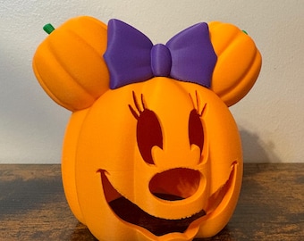 3D Printed Minnie Mouse Jack-O-Lantern
