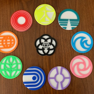 EPCOT pavilion drink coasters