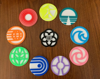 EPCOT pavilion drink coasters