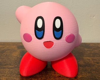 Kirby Figurine (3.5 inch tall, 3D Printed Figure)