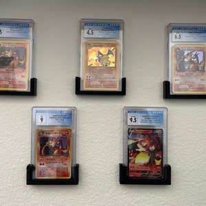 3D printed PSA/CGC Card Display Wall Mount (Set of 5)
