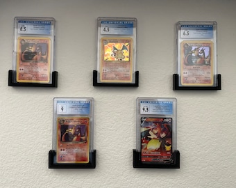 3D printed PSA/CGC Card Display Wall Mount (Set of 5)