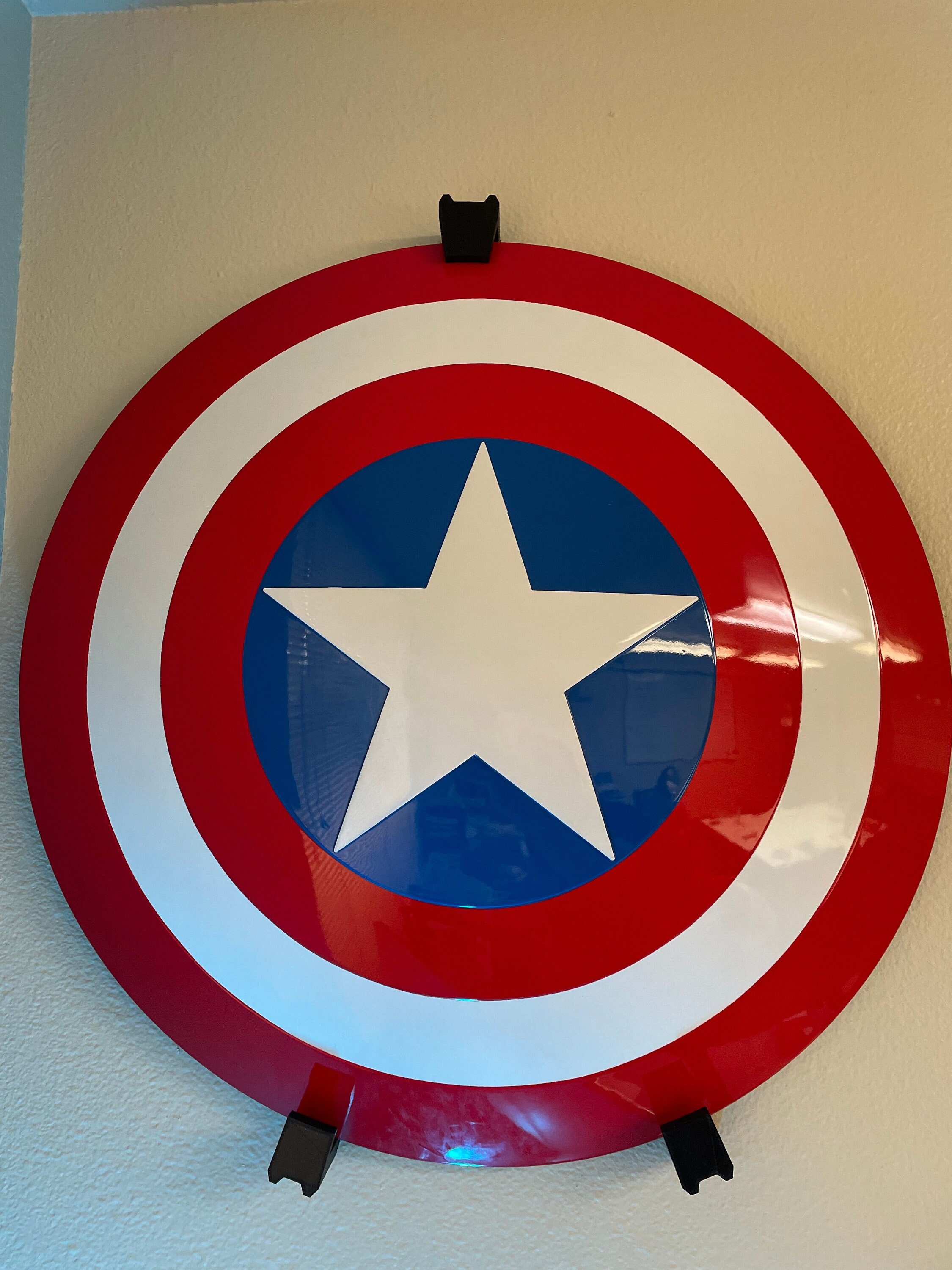 Captain America Shield Wall Mount Etsy België