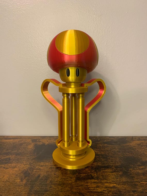 3D Printed Mushroom Cup Trophy as seen in Mario Kart 8