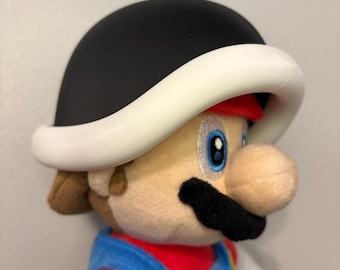 3D printed Buzzy Beetle helmet for 9” Super Mario plush