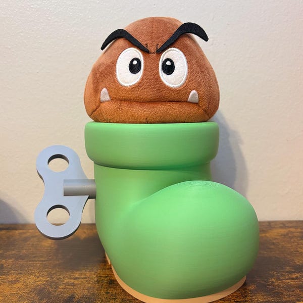 3D Printed Wind Up Boot (Goomba Shoe) from Super Mario