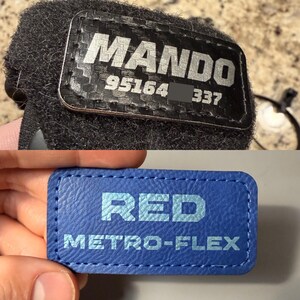 Custom Faux Leather Name Patch for Dog Cat Harness, Collar, Backpack image 4