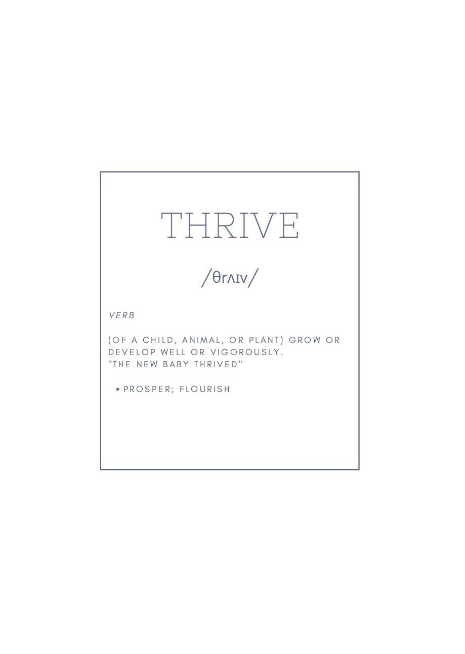 THRIVE Definition Poster Download Etsy UK