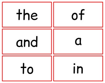 300 Fry Sight Word Flashcards Printable, First 300 Sight Word ...