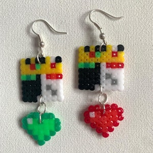 Dream SMP Sapnap MCYT Earrings Perler DSMP