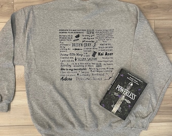 Powerless Book Quotes Sweatshirt | Lauren Roberts Crewneck