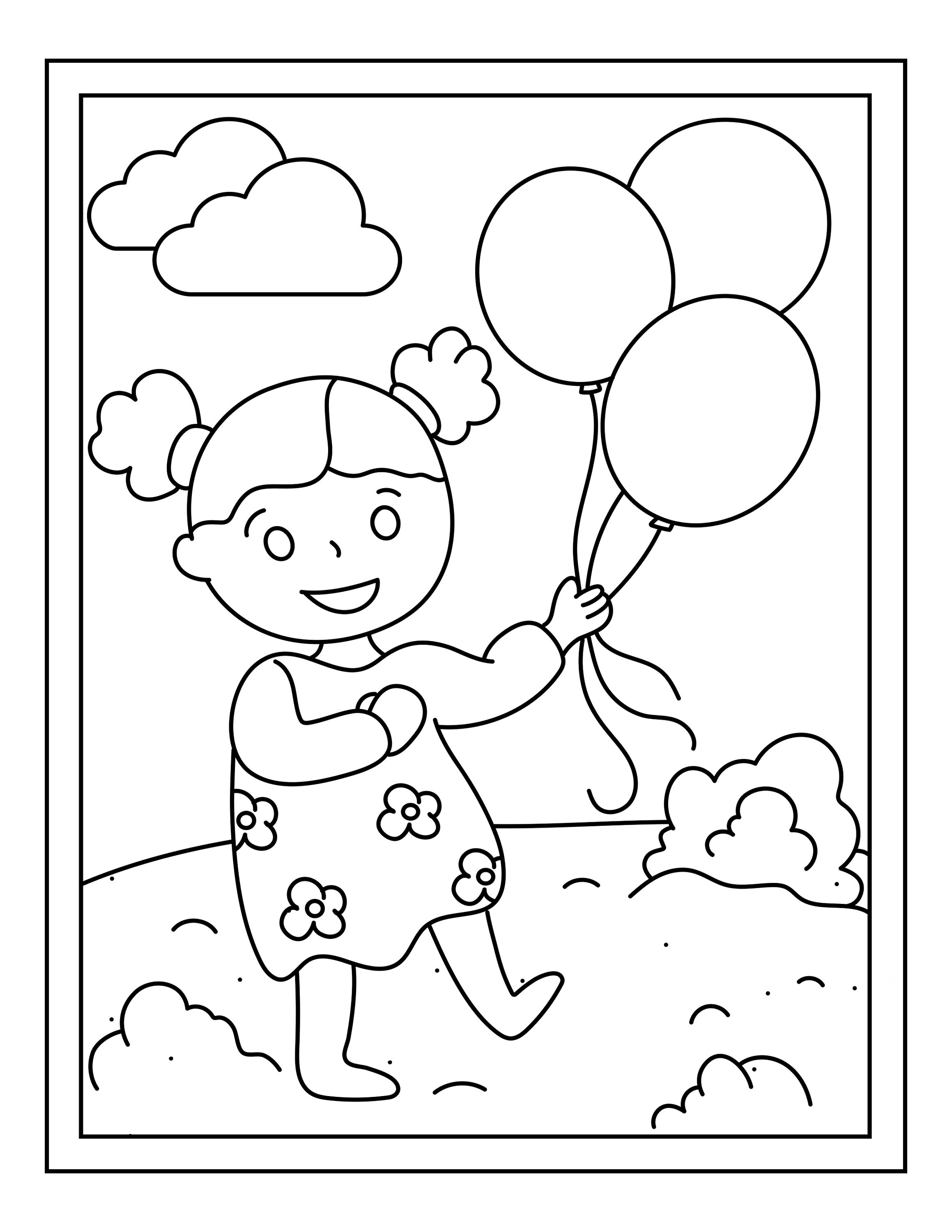 Printable Spring Colouring for Kids Spring Activity Colouring | Etsy