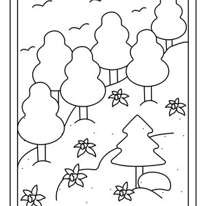 Printable Spring Colouring for Kids Spring Activity Colouring | Etsy