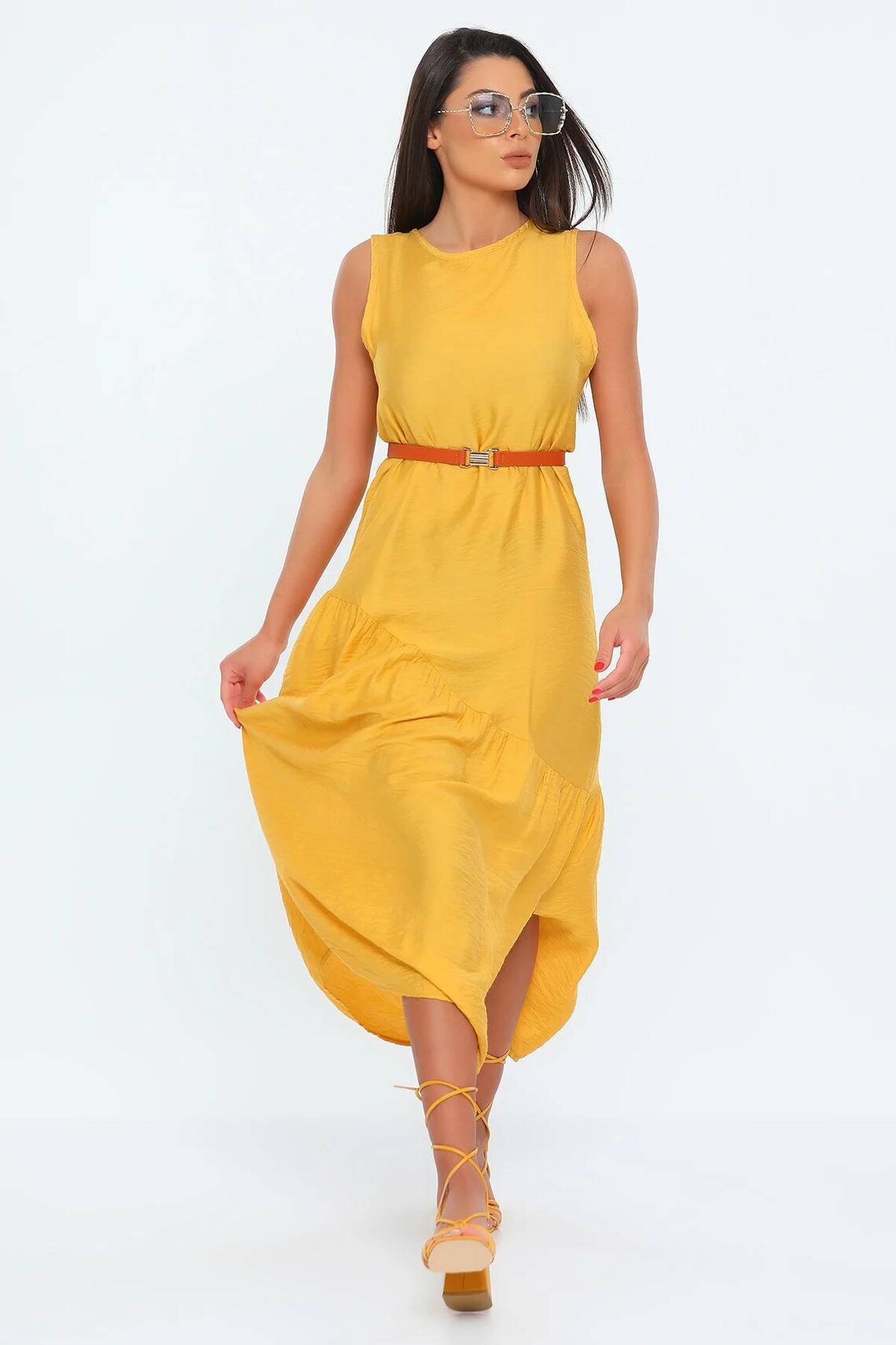 boho chiffon kleid