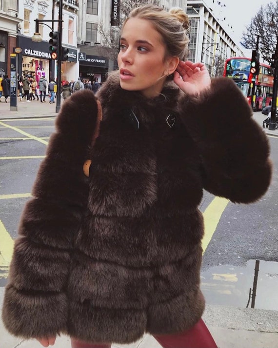 Pathologisch versieren Riet Buy Chelsea 7 Row Collared Faux Fur Jacket Online in India - Etsy