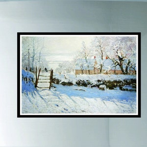 Monet Magnet, Monet painting Magnet, The Magpie, Monet Painting, Kitchen Magnet, Thin Flexible Magnet