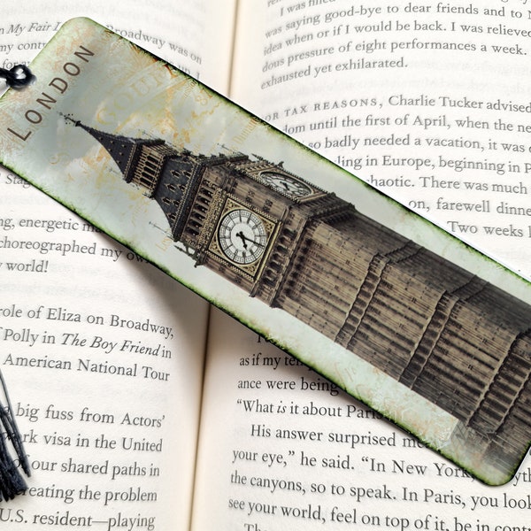 London Bookmark, Big Ben Bookmark, City Bookmark, Travelers Gift