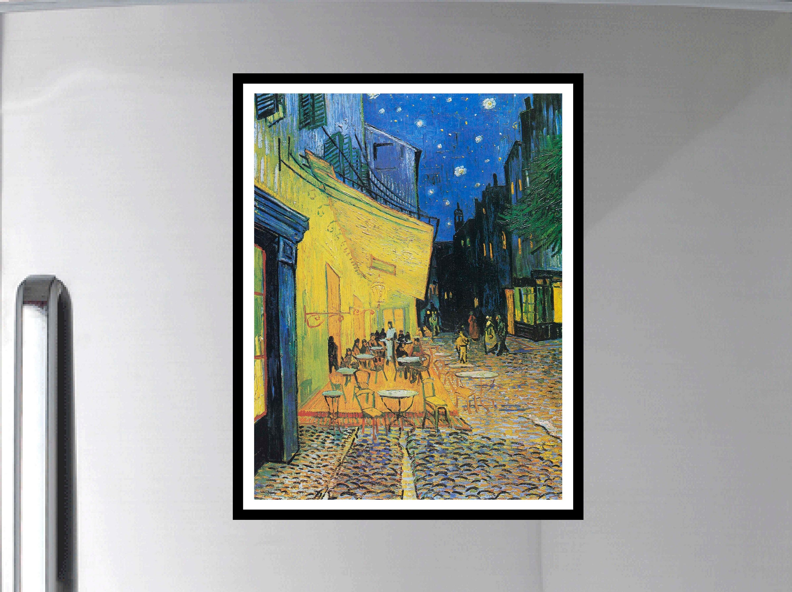 Van Gogh Magnet, Van Gogh painting Magnet, Café Terrace at Night, Van Gogh Painting, Kitchen Magnet, Thin Flexible Magnet