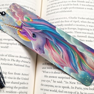 Unicorn Bookmark, Unicorn Rainbow Bookmark, Beautiful Bookmark, Colorful Unicorn bookmark