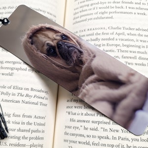 Pug Bookmark, Dog Bookmark, Pet Lovers Bookmark, Pug Lovers bookmark