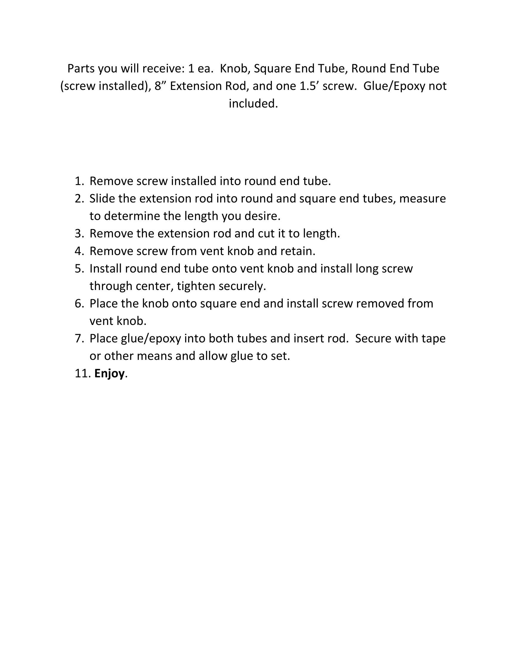 RV Vent Handle Extension new Style Knob Etsy