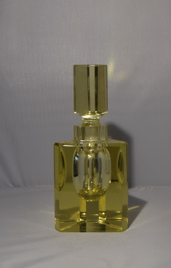 Luxurious large MOSER PERFUME BOTTLE signed lead f