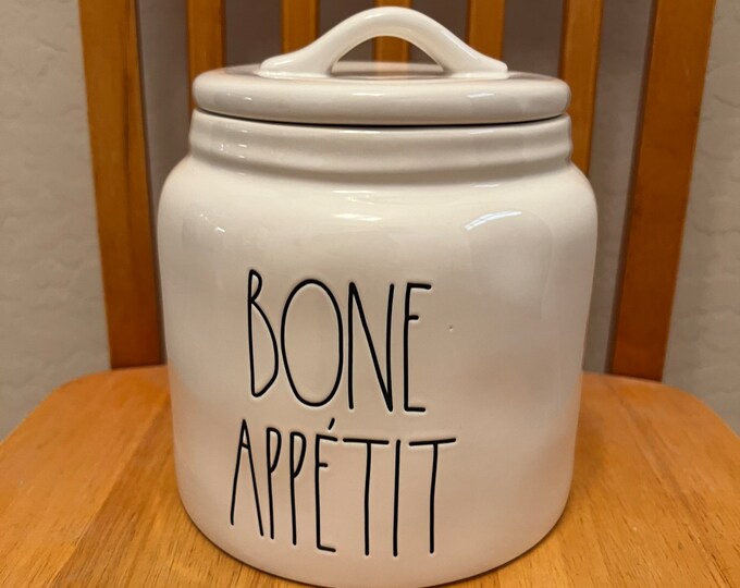 Rae Dunn bone Appetit Short Canister Etsy