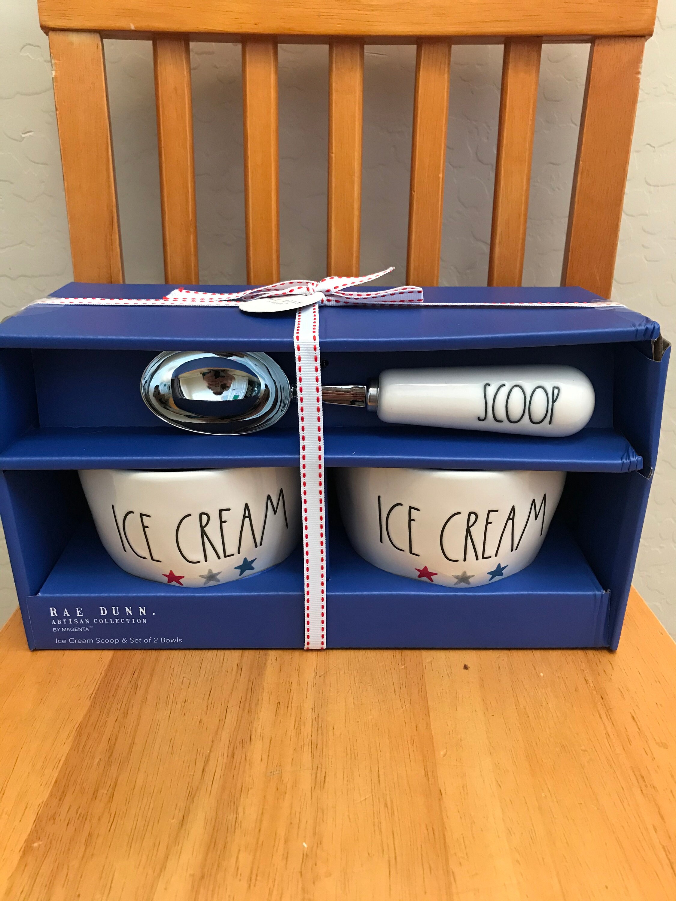 Rae Dunn 2021 Ice Cream Bowl & Scoop Gift Set Etsy