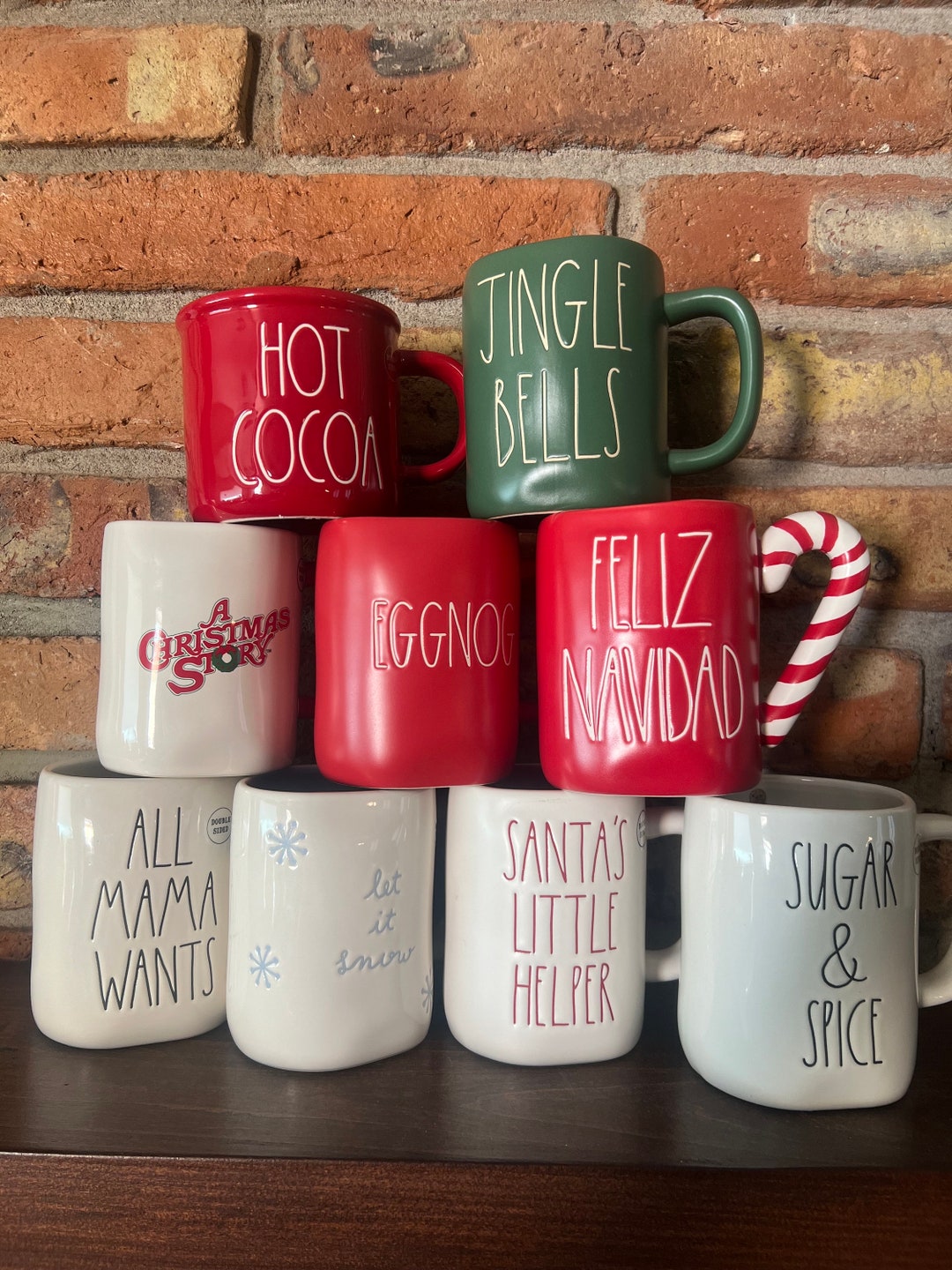 Rae Dunn Holiday Christmas Mugs Etsy