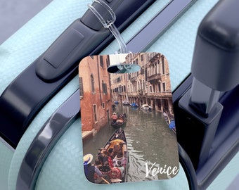 Venice Italy Travel Bag Tag, Vintage Venice Luggage Tag, Gift Idea
