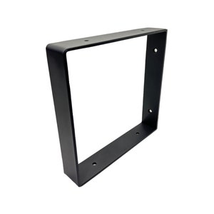 Maison DAM - 1x Industrial square shelf bracket | Matt black powder coated shelf support | Steel shelf bracket | Metal shelf bracket