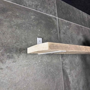Maison DAM wall brackets, 1x piece, White, Shelf support, Clamps, 20cm, Thick metal. Nice surface. Smooth edges. Countersunk mounting holes.