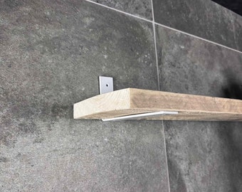 Maison DAM wall brackets, 1x piece, White, Shelf support, Clamps, 20cm, Thick metal. Nice surface. Smooth edges. Countersunk mounting holes.