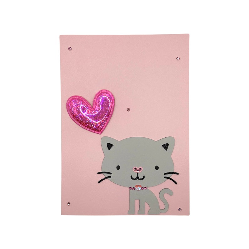 Cat hearts card image 1