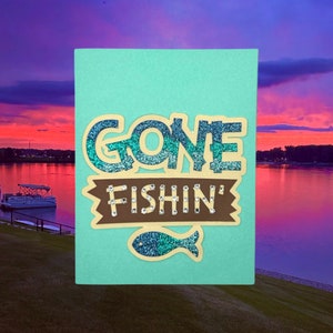 Gone Fishing card