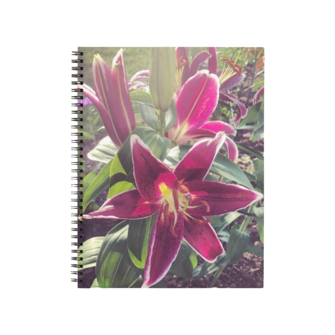 Pink Lilies Spiral Notebook: Floral Soft Cover, 60 Lined Pages - Etsy